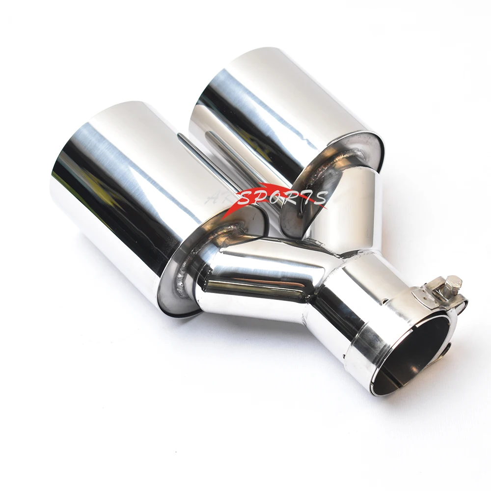 Simgle Layer Dual Exhaut Pipe exhaust muffler tip exhaust pipe muffler exhaust trim pipe