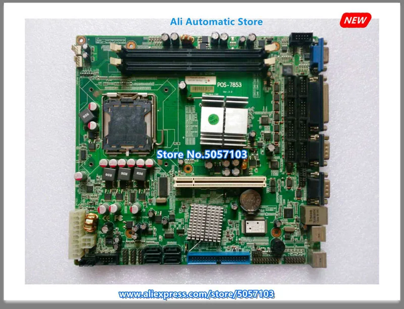 Промышленная POS-7853 Встроенная Материнская плата POS-7853 VER: 3.0POS плата 4 SATA