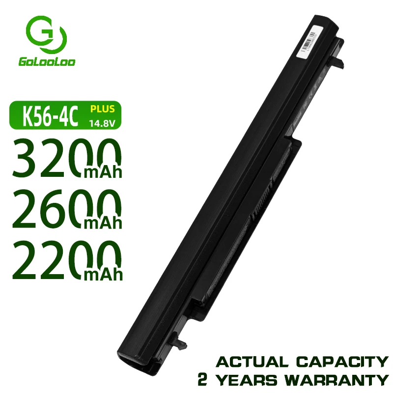 Golooloo 14 4 v 2200 мА/ч Батарея для Asus K46 A32-K56 A41-K56 A42-K56 A46C A56C E46 K56C S405 S550C S56C S405CA S40CM U48C |