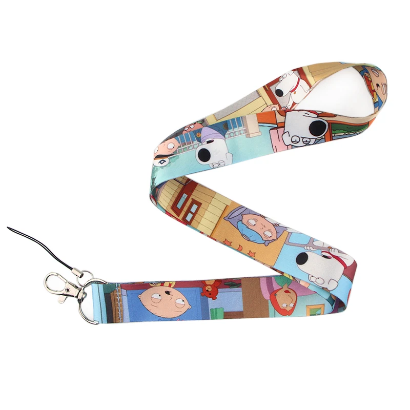 K394 20 шт./партия семья Guy Lanyards для брелка ID карты пройти мобильный телефон USB держатель значка Висячие веревки шнурок