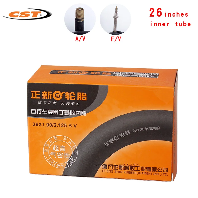

cst bicycle tires 26*1.25 1.5 1.75 1.9 2.125 26X1 3/8 American valve French valve 26 inches Cycling Mountain Bike Inner Tube