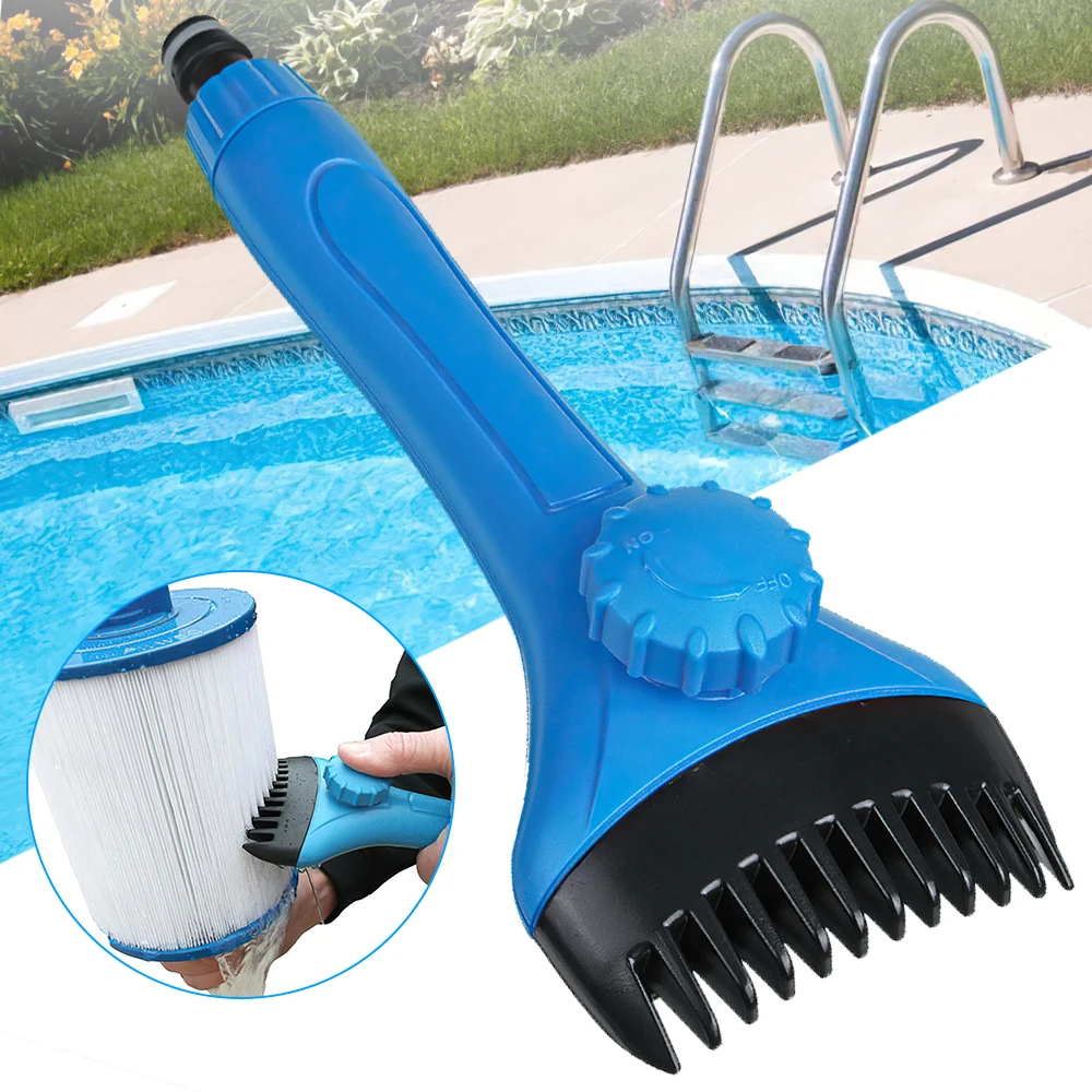 Pool Cartridge Filter Cleaner Water Wand Spa Hot Tub Brush Compatible With Swimming （お得な特別割引価格）