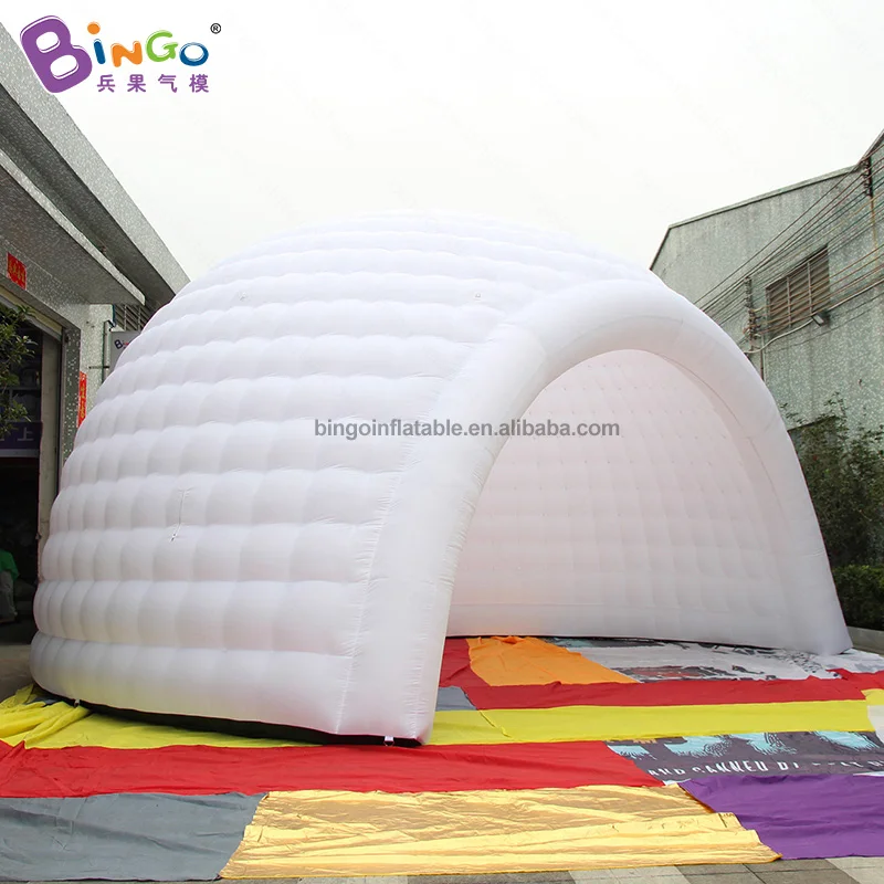 8x7x5 м белый надувной igloo палатка с Цветной подсветкой/тент для вечеринок в виде купола/надувной снежный купол палатка для продажи