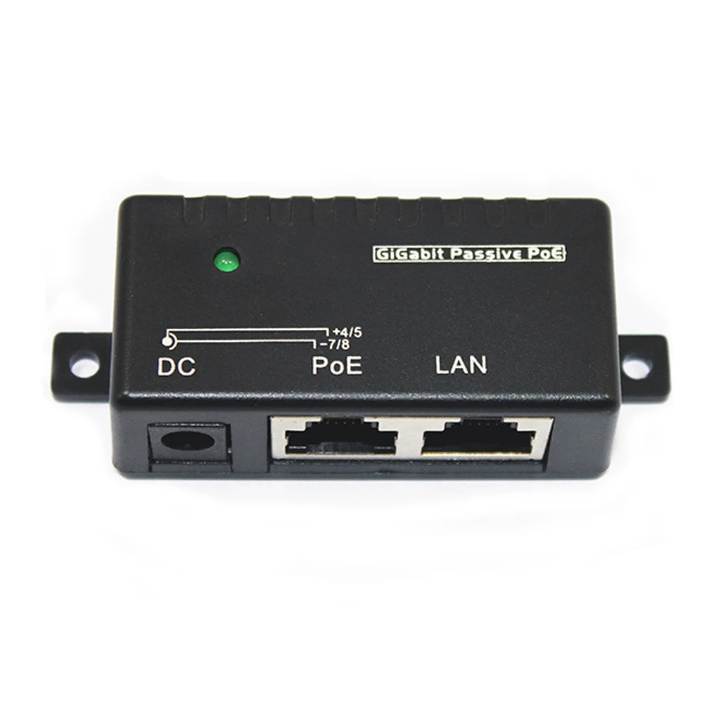 2 канала Gigabit IP Камера Netwrok адаптера Ethernet Мощность сплиттер дома Беспроводной защита POE инжектор безопасности электрическая