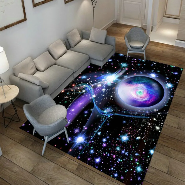 Modern Starry 3d Sky Rugs For Living Room And Bedroom Kids Room Floor ...