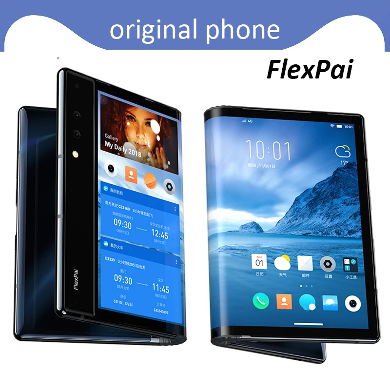 Оригинальный складной смартфон Royole FlexPai 4G Android 9 0 Восьмиядерный 128 ГБ 7 8 дюймовый