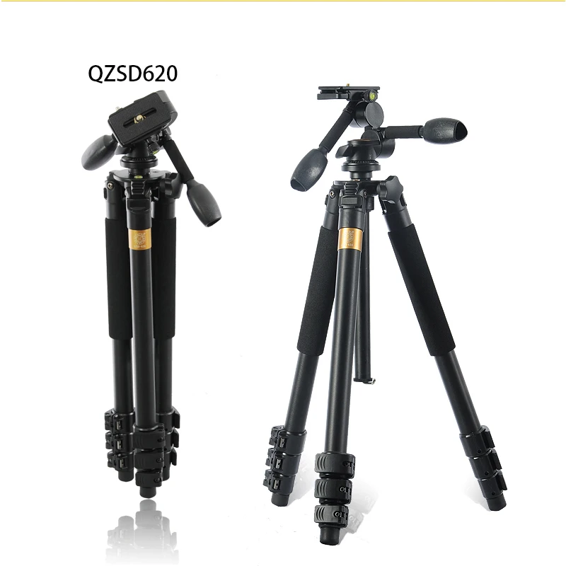 QZSD Q620 Профессиональный Гибкий штатив из алюминиевого сплава для зеркальной