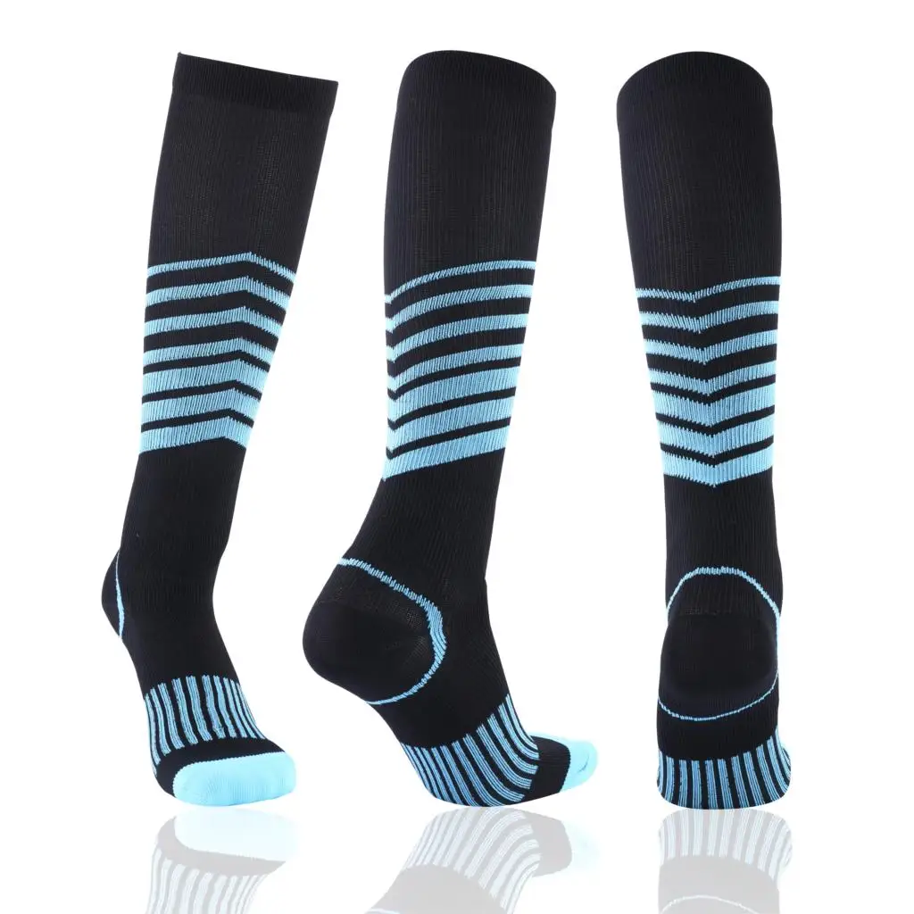 Спортивные носки унисекс, мужские носки из чесаного хлопка, Компрессионные носки, Модные цветные носки с квадратным рисунком, 1 пара