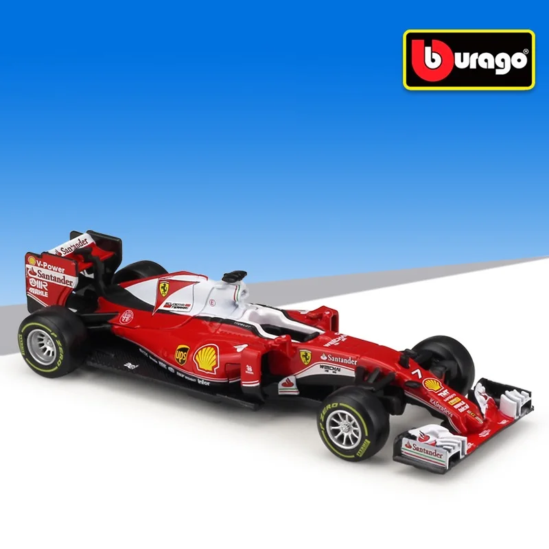 1:43 Bburago F1 и гонки SF71H SF70 SF16 S14T F21012 литья под давлением модель автомобиля - Color: SF16-H N7 K.Raikkone