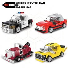DECOOL – blocs de construction de voiture en briques de ville, jouets à remonter, voitures de Police, Taxi, course de vitesse, modèle de sport, cadeau pour enfants