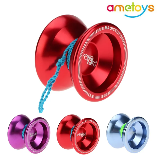 Professional Magic Yoyo T5 Overlord Aluminum Alloy Metal Yoyo 8 Ball KK Bearing with String for Kids Outside Sports Toy 1