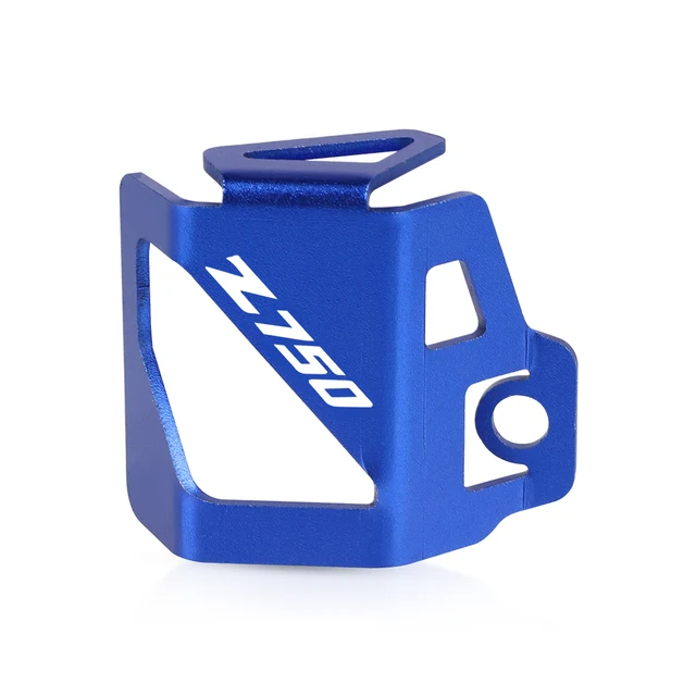 Motorcycle Aluminum Rear Brake Fluid Reservoir Cap Cover Guard Protector For KAWASAKI Z750 Z 750 2007 2008 2009 2010 2011 2012 blue