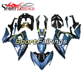 

Complete Fairings for Kawasaki ER-6F 2017 ABS Plastic Body Frames Injection Covers Motorcycle ER6F 17 Cowlings Blue Bodywork