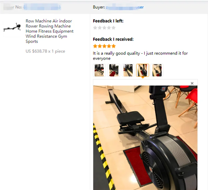 Row Machine vogatore Air indoor Rowing Machine trainer di canottaggio Attrezzatura per il fitness a casa Resistenza al vento Palestra Sport