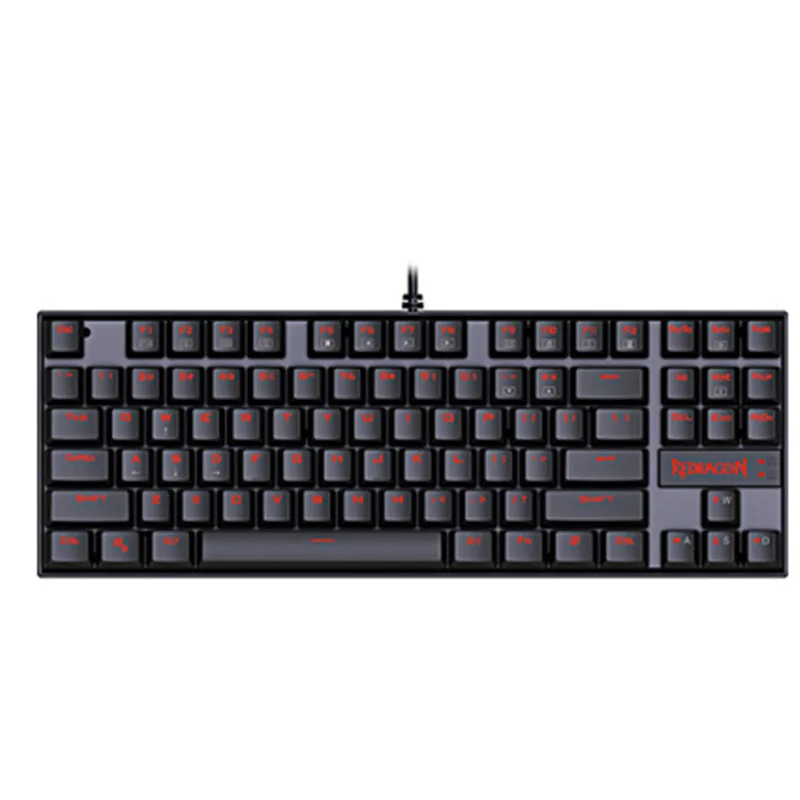 

K552 87Keys Mechanical Keyboard Blue switch Wired Anti-ghosting RGB/ Mix Backlit LED USB For Gamer PC Laptop Backlit monochrome