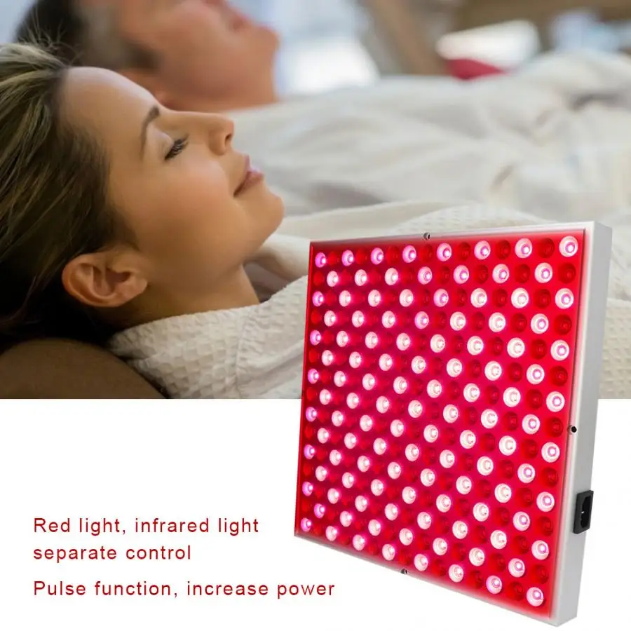 Led Facial Mask 45W LED Infrared Red Light Therapy Skin Rejuvenation Wrinkle Removal Light Panel Therapy Lamp Skin Tag Removal