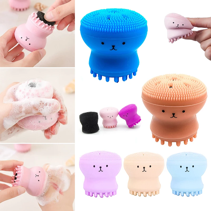 Ctopus Shape Silicone Face Cleansing Brush