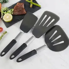 Новинка! Набор из 3 силиконовых лопаток-600, термостойкие гибкие резиновые силиконовые лопатки