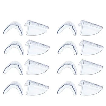 

8 Pairs Safety Eye Glasses Side Shields, Slip on Clear Side Shield for Safety Glasses- Fits Most Eyeglasses(M-L)