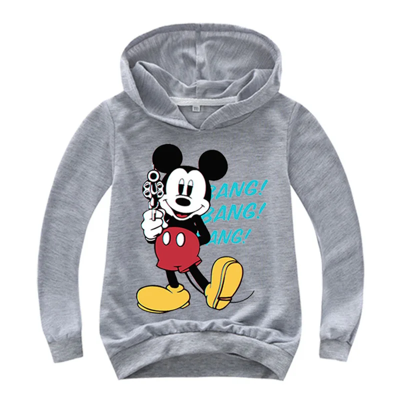 

2019 Mickey Sweatshirt Printed Kids Tops For Boys Girls Pullover Hoodies Hip Hop Basic Coat Children's Wear Girls clothes