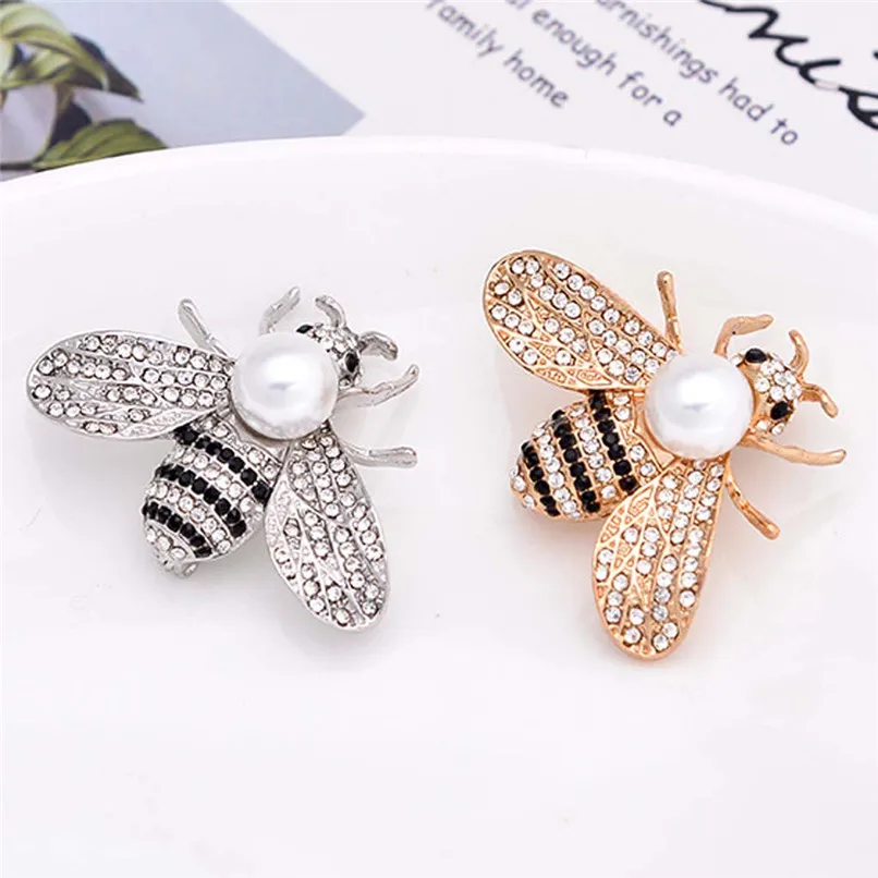 Bee Pins Brooch For Women Accessories Gifts For Cute Baby Lovely Scarf Vintage Karl Jewelry Lapel Pin Baby Hat Enamel Pins 30N29 (8)