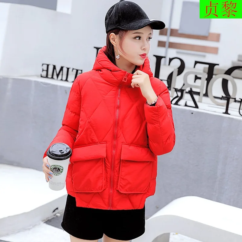

2018 Winter New Style WOMEN'S Dress Short down Jacket Cotton-padded Clothes Versatile Korean-style Fashion Small Cotton-Padded J
