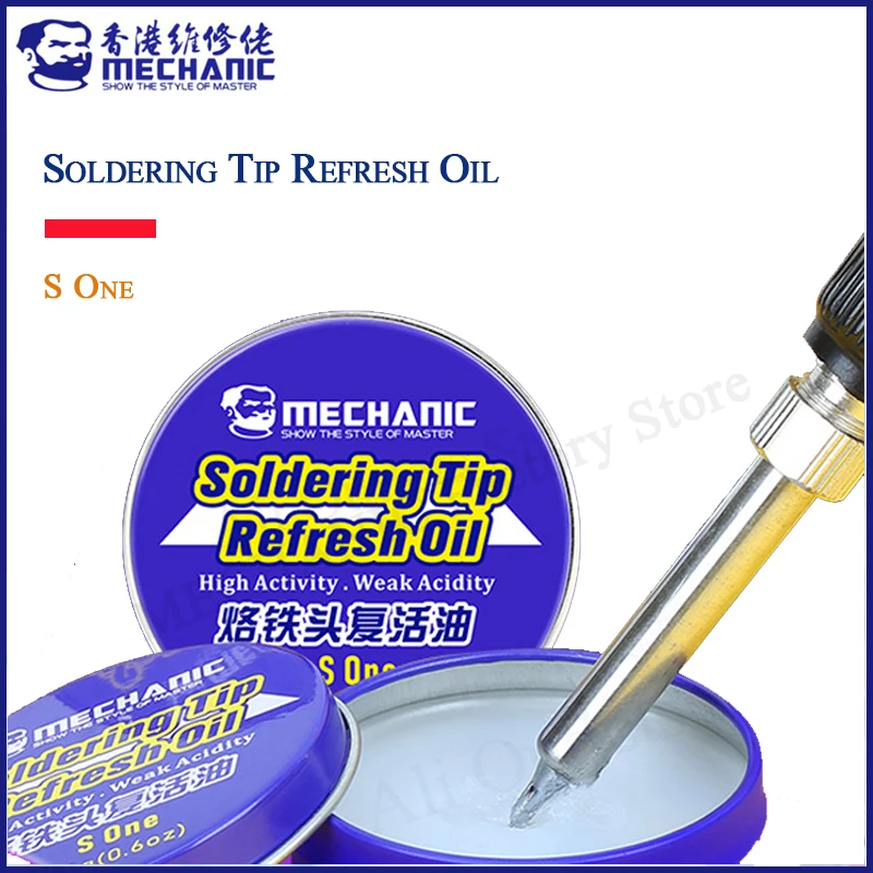MECHANIC Newest S one Soldering Tip Refresh Oil Solder Cream Clean Paste for Oxide Solder Welding Iron Tip Head Resurrection