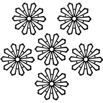 

6 Pieces Kitchen Trivet Mat, Multi-Use Hot Pot Holders for Table Countertop Trivets, Flexible Non-Slip Hot Pads