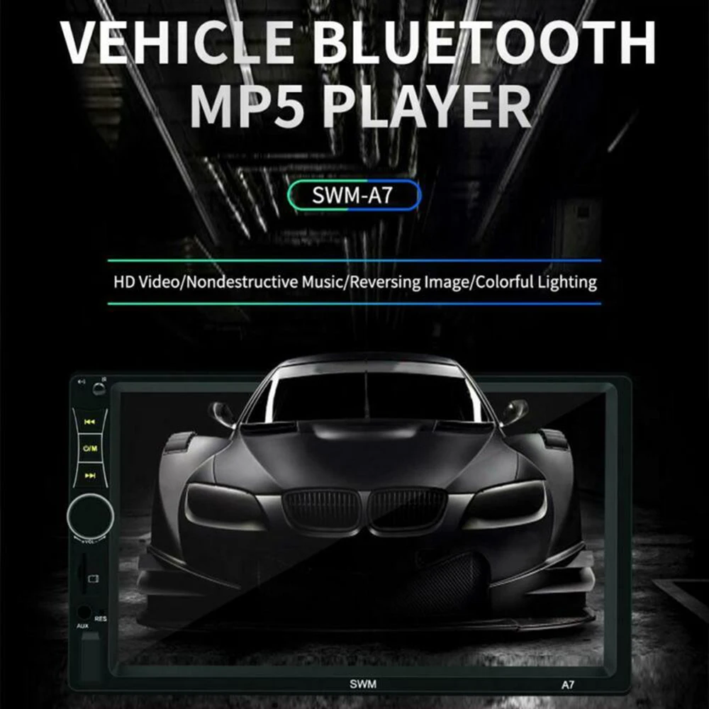 HD " двойной 2 DIN Автомобильный MP5 плеер Bluetooth Авторадио RDS AM FM радио USB автомобильный мультимедийный радио плеер