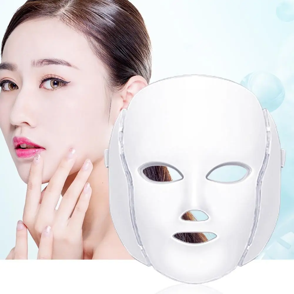 

7 Colors Facial Skin Care Photon Therapy LED Facial Mask Facial Beauty Skin Care Rejuvenation Wrinkle Acne Removal Machine 2019
