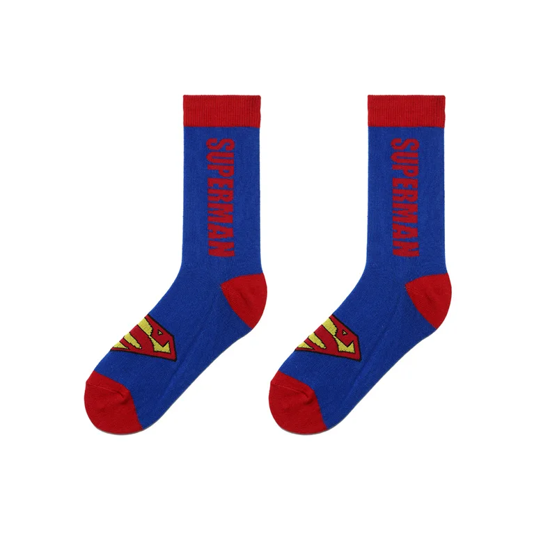 Герой комиксов Marvel General носки мультфильм Железный человек Спайдермен, Супермен, Бэтмен Капитан Америка забавные мужские носки счастливые носки - Цвет: 11