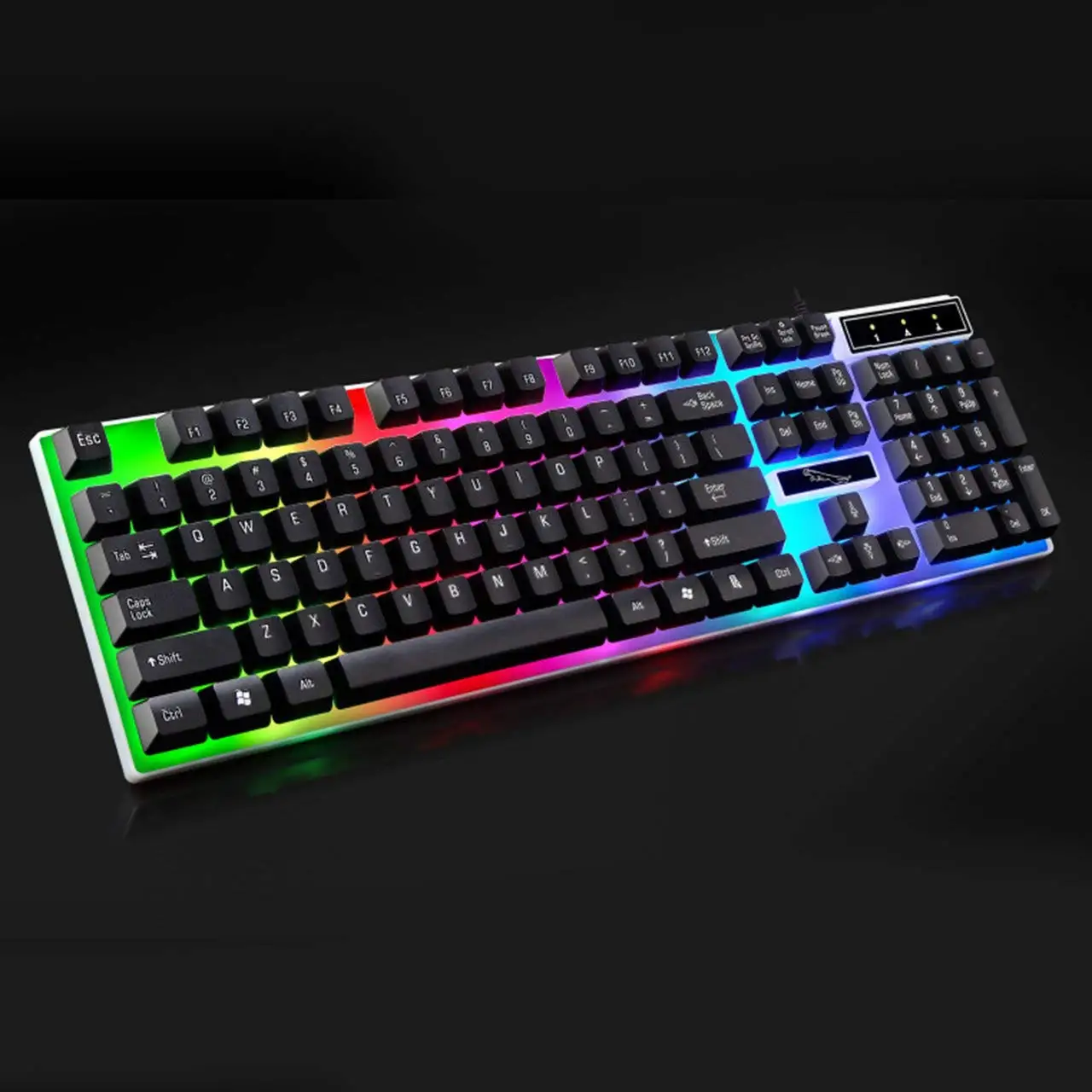Teclado à Prova Água para Computador Usb com Fio Mecânico Suspenso Teclado Colorido Backlight Gaming Dwaterproof pc Gamer od G21 Led - Imagem 4