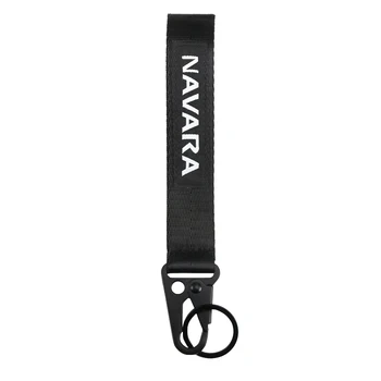 

Auto Keyring Keychain Genuine Leather Men's Simple Key Chains Holder Keyfob For Nissan Navara D40 D22 D23 Np300 Car Accessories