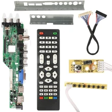 3663 novo sinal digital DVB-C DVB-T2 dvb-t universal lcd tv controlador driver placa atualização 3463a russo usb jogar lua63a82