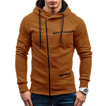 

Casual Men's Autumn Solid Sweatshirt Simple Stylish Male Long Sleeve Hoodie Sweatshirt Top Outwear Clothes sudadera hombre