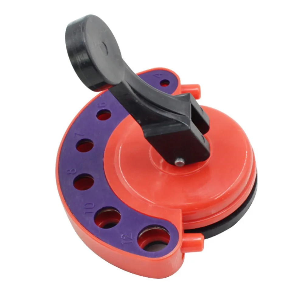 Tile & Glass Hole Saw Guide - Vacuum Base Sucker For 4-83mm Drill Bits With Chamfer