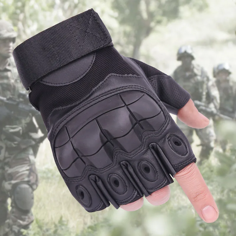 

summer Sports Tactical Gloves Army half Finger Combat Tactical hunter Hunting Slip-resistant Protection fist Hiking Gloves M LXL