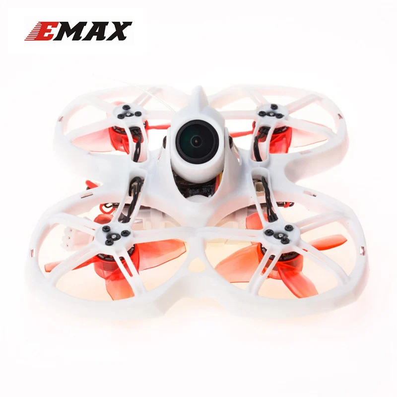Квадрокоптер EMAX Tinyhawk II 75 мм 1 2S Whoop FPV RC BNF FrSky D8 Runcam Cam 25/100/200mw VTX 5A Blheli_S ESC