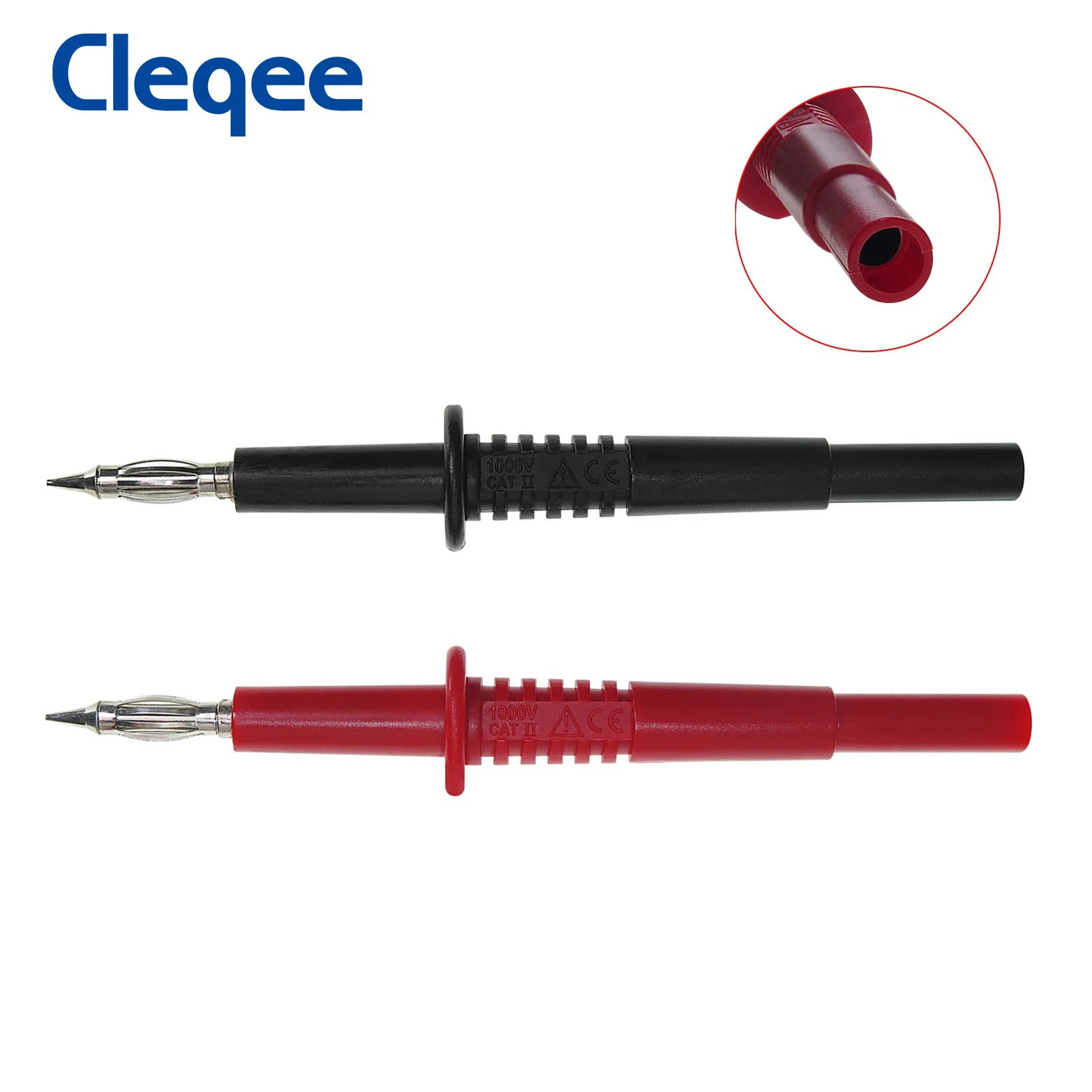 Cleqee P5011 2 шт. мультиметр тестовый зонд медь 4 мм банановый штекер подходит для