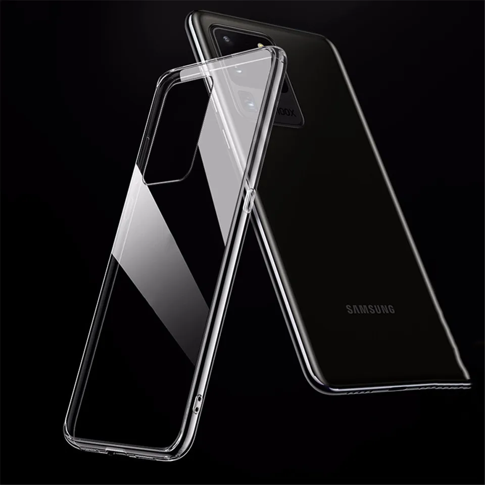 Чехол для Samsung Galaxy A51 A50 A71 A70 A10 A40 S8 S9 S10 S10e S7 edge S20 ultra S20e Note 8 9 10 Plus прозрачный