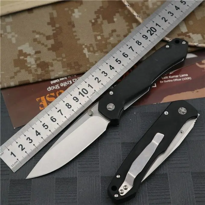 

Folding hunting knife d2 steel Blade G10 knife handle material Outdoor Camping Fishing Trekking Utility Tactics Fruit EDC Tool
