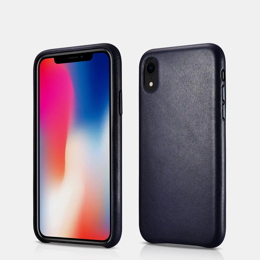 Бренд Icarer для iPhone XR, чехол из натуральной кожи, чехлы для телефонов, подходит для iPhone XR, ультра тонкая задняя крышка