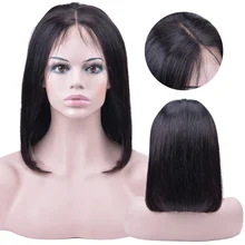 13x4 Синтетические волосы на кружеве человеческих волос парики блондинка 613 Боб Синтетические волосы на кружеве парик бразильский прямые волосы парик с ребенком Человеческие волосы Remy для наращивания