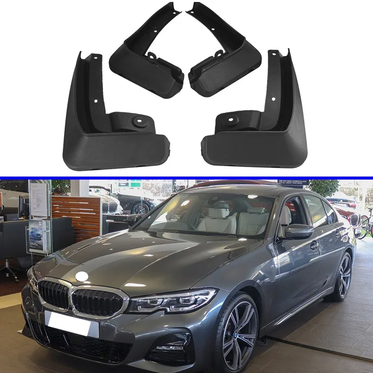 

For BMW 3 Series G20 2019 2020 Mud Flaps Splash Guards Fender Mudguard Kit Mud Flap Splash Guards Mudguard Car styling 4PCS