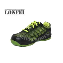 Удобная защитная обувь с дышащей сеткой; нескользящая рабочая обувь; Мужская и женская спортивная защитная обувь