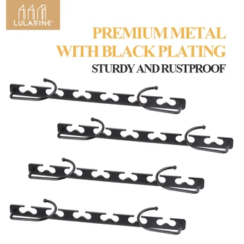 

Coat Rack Wall Mounted -6 Tri Hooks, Heavy Duty, Stainless Steel, Metal Coat Hook Rail for Coat Hat Towel Purse Robes Bathroom