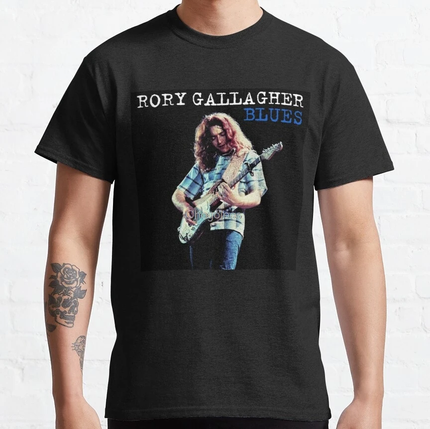 Футболка для мужчин и женщин рубашка с надписью Rory Gallagher Bluetooth Legend | Мужская одежда