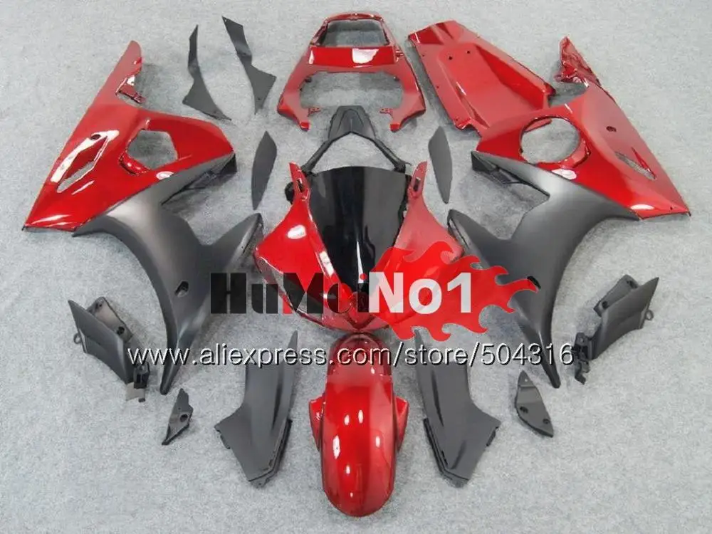 Корпус для YAMAHA YZF600 YZF R6 600CC YZF 600 R 6 CC 5MC. 13 YZF-600 YZF-R6 2003 2004 2005 YZFR6 03 04 05 синие белые обтекатели - Цвет: No. 8