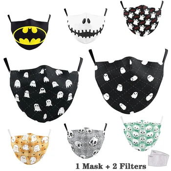 

Cotton Mask Print Face Masks Breathable Mouth Cover Dustproof Anti Pollution Masks Fashion Reusable Adults Washable Facemasks