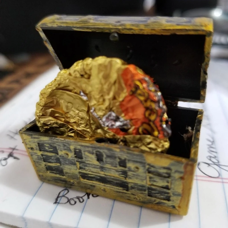 New 12pcs Mini Pirate Gold Treasure Chests Kids Toy Cake Decoration Candy Box Oct23_B
